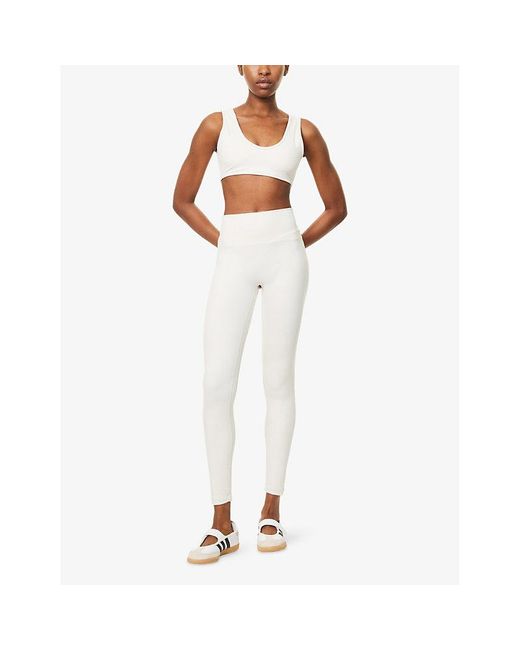 Sisterly Tribe White Softsculpt Full-Length Workout Leggings