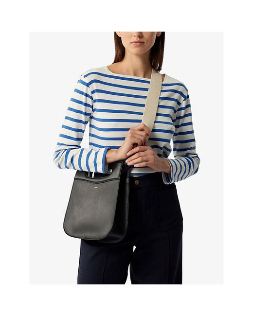 Soeur Black Cheri Leather Tote Bag