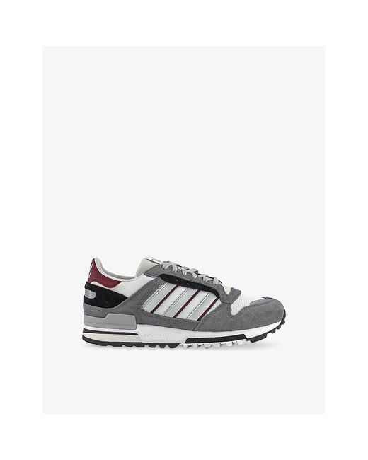 Adidas White Zx 600 Suede, Mesh And Woven Low-Top Trainers for men