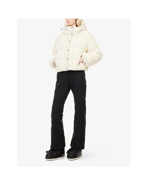 Perfect Moment White Cropped Puffer Down Jacket