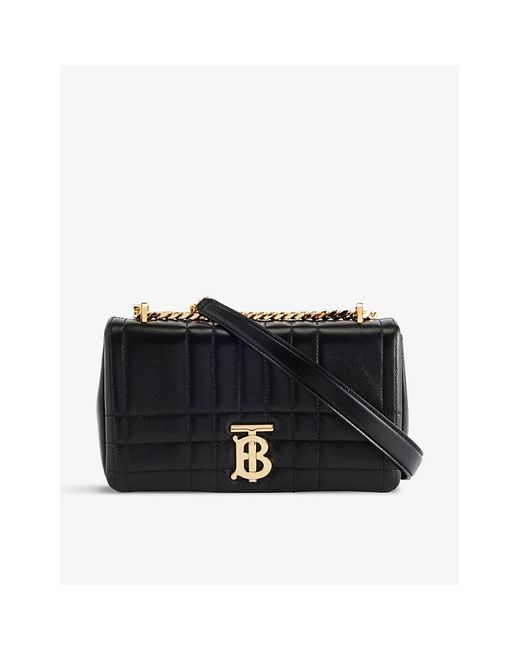 Burberry Lola Padded Small Leather Shoulder Bag in Black Lyst