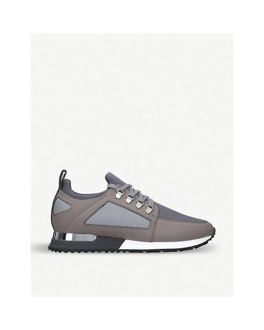 Mallet Gray Hiker Leather And Neoprene Trainers for men