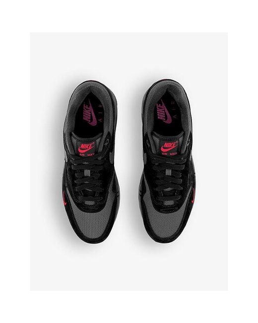 Nike Black Air Max 1 Leather Low-top Trainers for men