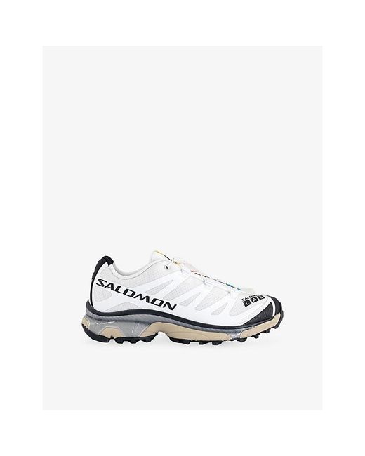 Salomon White Xt-4 Woven Trainers for men