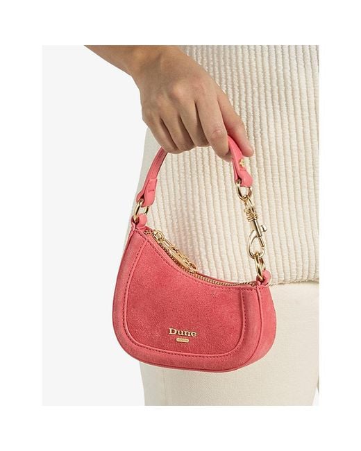 Dune Pink Selection Suede Micro Bag