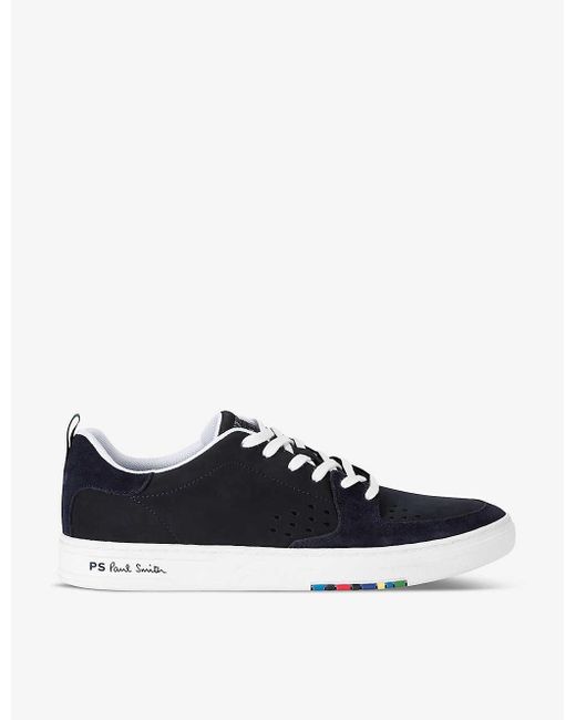 Paul Smith Blue Cosmo Stripe Low-top Suede Trainers for men