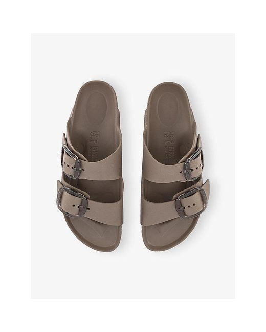 Birkenstock Brown Arizona Big-Buckle Rubber Sandals