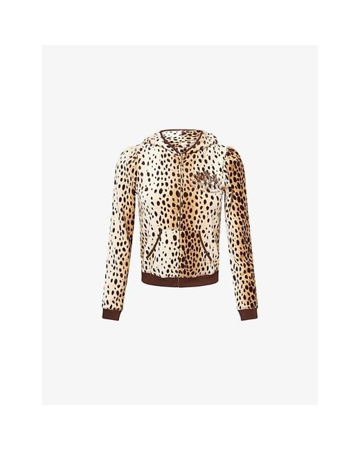 Juicy Couture White Crest Heritage Robyn Woven Hoodie