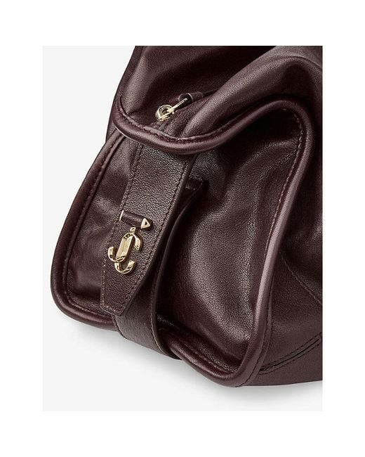 Jimmy Choo Brown Bar Holdall Biker Medium Leather Shoulder Bag