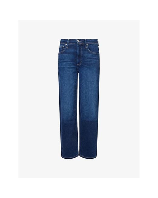Citizens of Humanity Blue Palma Straight-Leg Stretch-Denim Blend Jeans
