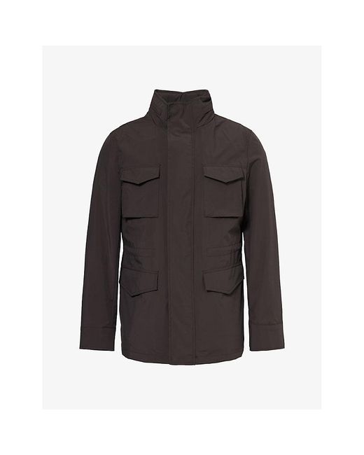 Oscar Jacobson Black M-65 Field Shell Jacket for men