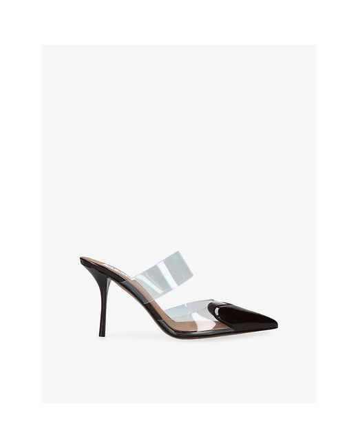Alaïa Purple Coeur 90 Patent Leather Mules
