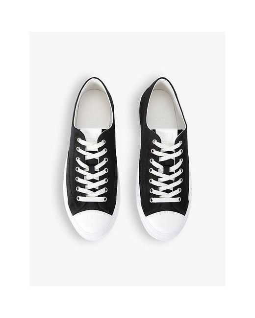 Givenchy White City Contrast-sole Leather Low-top Trainers for men