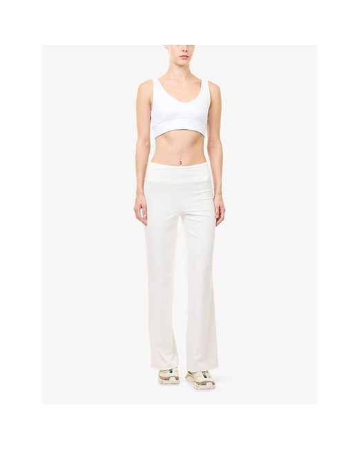 ADANOLA White Yoga Trousers