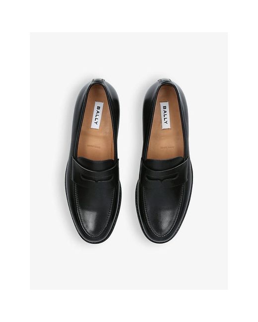 Bally Black Schoenen Panelled Leather Loafers for men