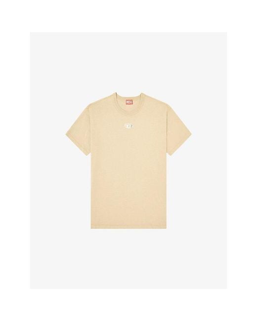 DIESEL Natural T-Norm-Iod Crewneck Cotton-Jersey T-Shirt for men