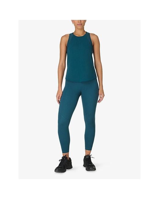 Sweaty Betty Blue Power 7/8 Workout Leggings