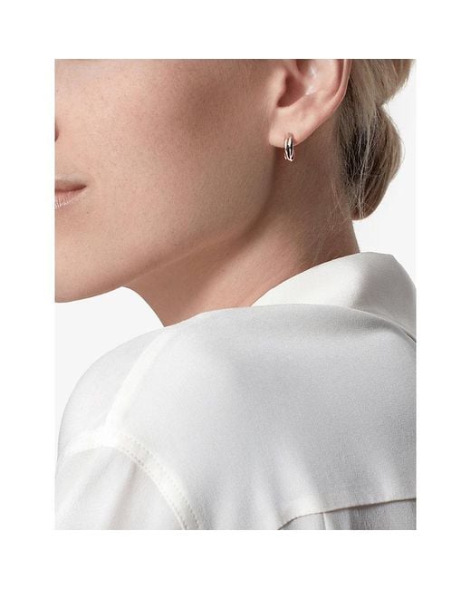 Cartier Metallic Trinity Mini 18Ct, Rose And Hoop Earrings