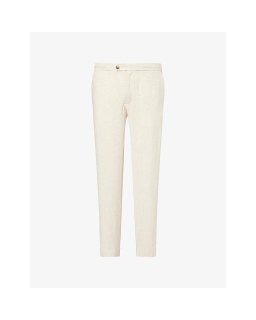 Raith Natural Cami Straight-Leg Linen-Blend Trousers for men