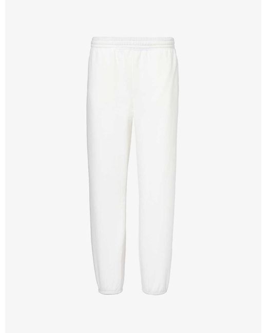 Beyond Yoga White On The Go Relaxed-fit Cotton-blend jogging Bottoms