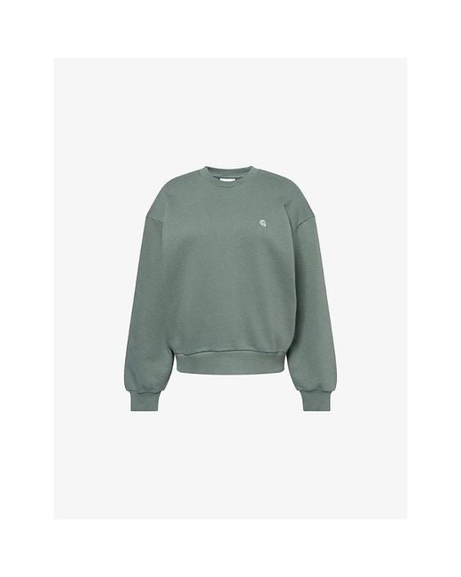 Carhartt Green Casey Logo-Embroidered Cotton Sweatshirt