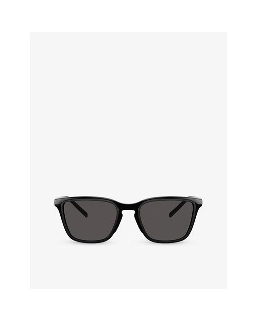 Dolce & Gabbana Black Dg6145 Square-frame Nylon Sunglasses