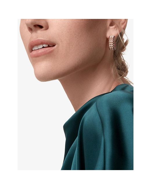 Cartier Pink Clash De 18Ct Rose- And 1.02Ct Brilliant-Cut Diamond Hoop Earrings