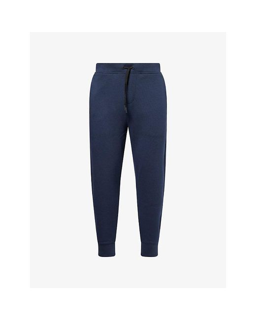 On Shoes Blue Focus Tech Straight-Leg Cott-Jersey Jogging Bottoms for men
