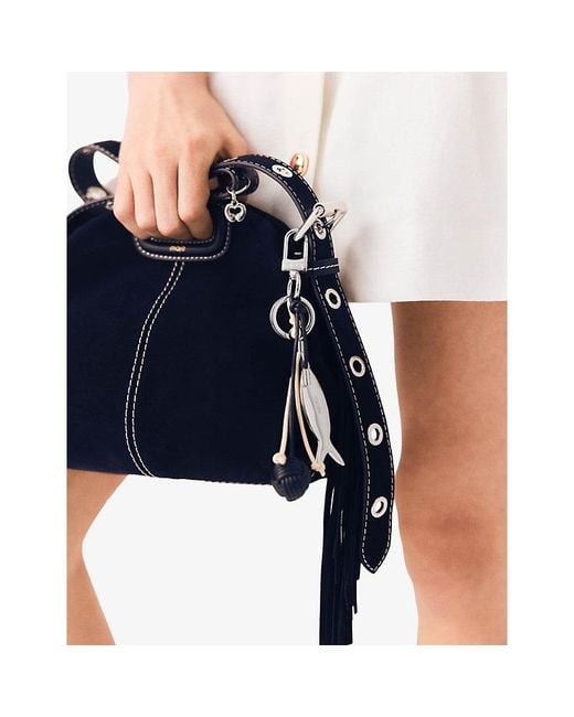 Maje Metallic Nautical Leather Charm
