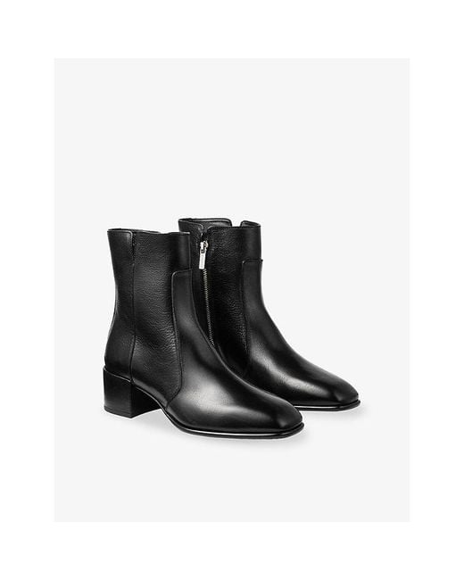Jimmy Choo Black Eliot 45 Vintage Leather Ankle Boots