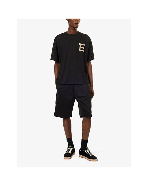 1886 Black Am Football Embroidered Jersey T-Shirt for men