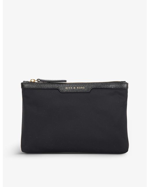 Anya Hindmarch Bits And Bobs Nylon Pouch in Black | Lyst