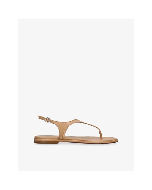 Aeyde Natural Raine Thong Leather Sandals