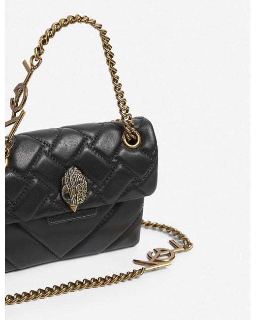 Kurt Geiger Mini Kensington Leather Shoulder Bag in Black Lyst