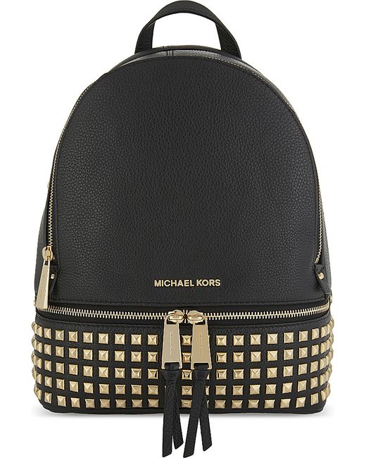 MICHAEL Michael Kors Black Rhea Large Backpack