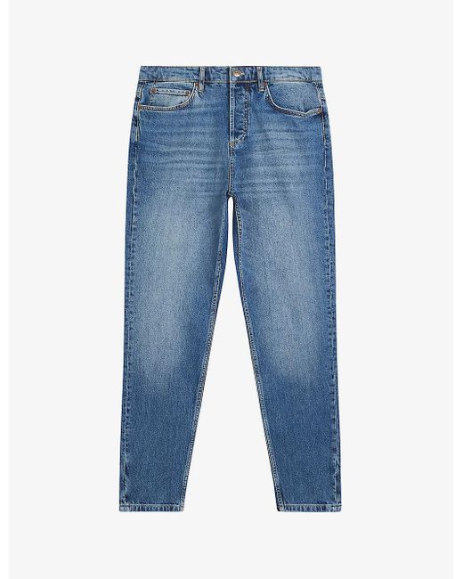 Ted Baker Blue Dyllon Tapered-leg Stretch-denim Jeans for men