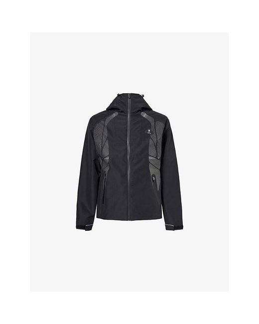 Trapstar Blue Irongate All Terrain Hooded Woven Jacket for men