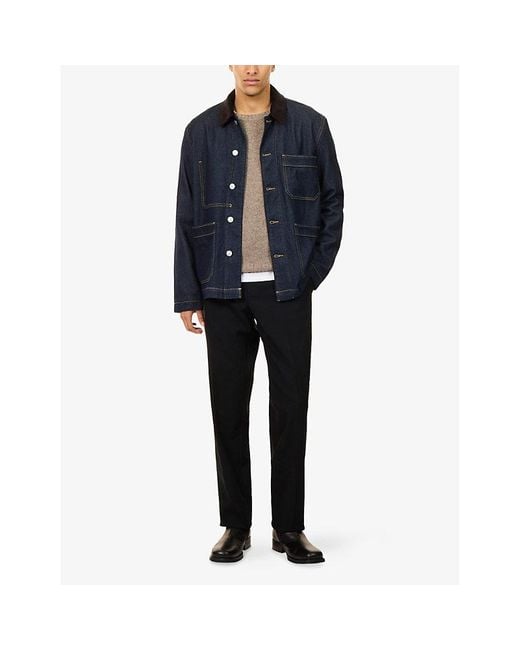 PAIGE Blue Pauler Denim Jacket for men