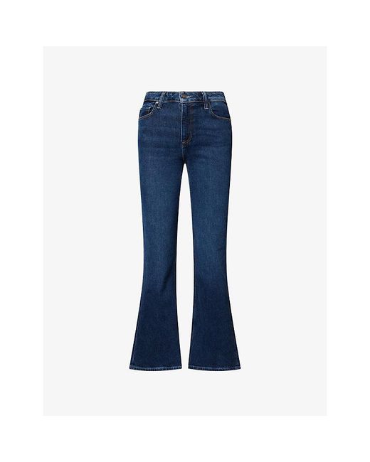PAIGE Blue Sofia Flared-Leg Denim Jeans