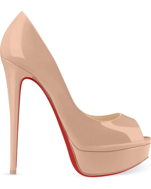 Christian Louboutin Natural Lady Peep 150 Patent Calf