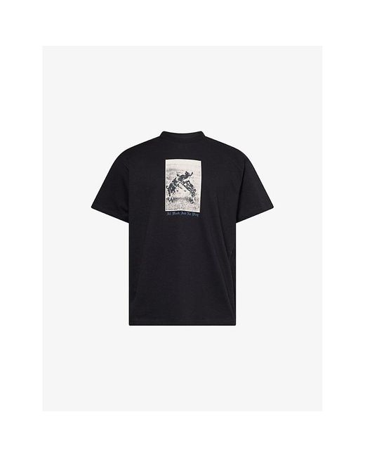 Carhartt Black No Play Crewneck Cotton-Jersey T-Shirt for men