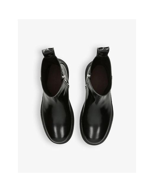 Bottega Veneta Black Highway Patent-leather Ankle Boots for men