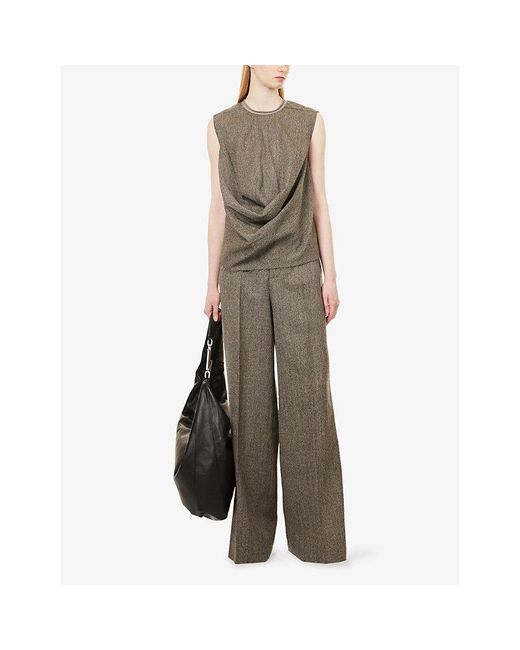 Rick Owens Gray Subhuman Sleeveless Wool Top
