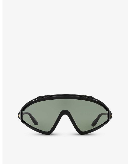 Tom Ford Green Tr001754 Lorna Irregular-frame Acetate Sunglasses