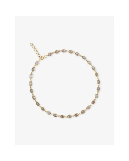 La Maison Du Couturier Metallic Amadeus Luna 18Ct Vermeil And Labradorite Necklace
