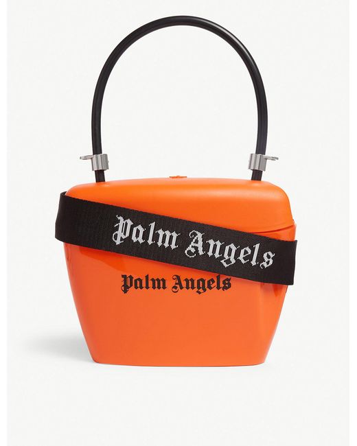 Palm Angels Orange Padlock Bag