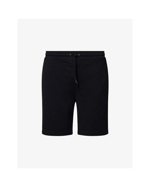 Derek Rose Black Quinn 1 Straight-Leg Cotton-Blend Jersey Drawstring Shorts for men