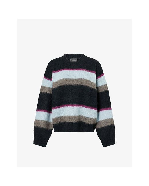 Carhartt Black Sundling Stripe, Citadel Merlin Striped Alpaca-Blend Knitted Jumper