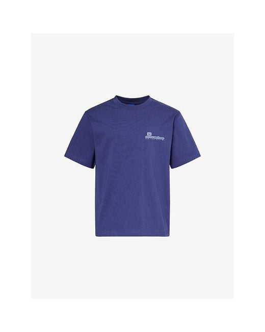 AWAKE NY Blue New York City Graphic-Print Cotton T-Shirt for men