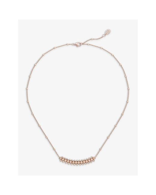 Cartier Natural Clash De 18Ct Rose- And 0.20Ct Brilliant-Cut Diamond Pendant Necklace